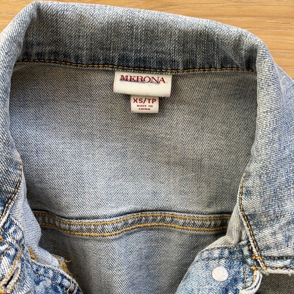 Merona light blue jean jacket - Picture 2 of 6